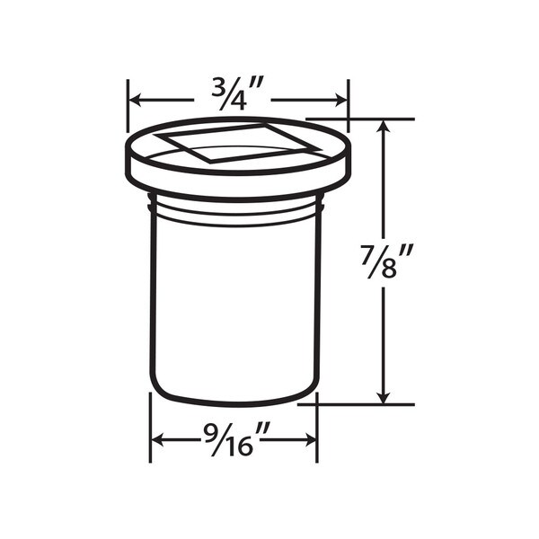 Clear Square Stem Adapter