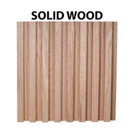 1ft Wide x 8ft High Unfinished Solid Wood Decorative Tambour Sheet Square Pattern