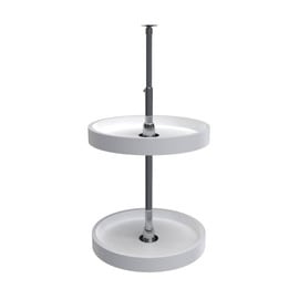 Rev-A-Shelf | 16in | White | Polymer Full Circle Lazy Susans | 2-Shelf