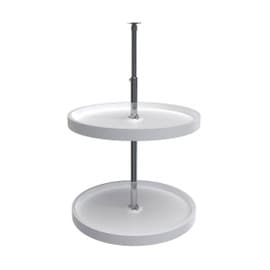 Rev-A-Shelf | 20in | White | Polymer Full Circle Lazy Susans | 2-Shelf