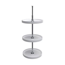 Rev-A-Shelf | 18in | White | Polymer Full Circle Lazy Susans | 3-Shelf