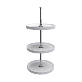 Rev-A-Shelf | 20in | White | Polymer Full Circle Lazy Susans | 3-Shelf