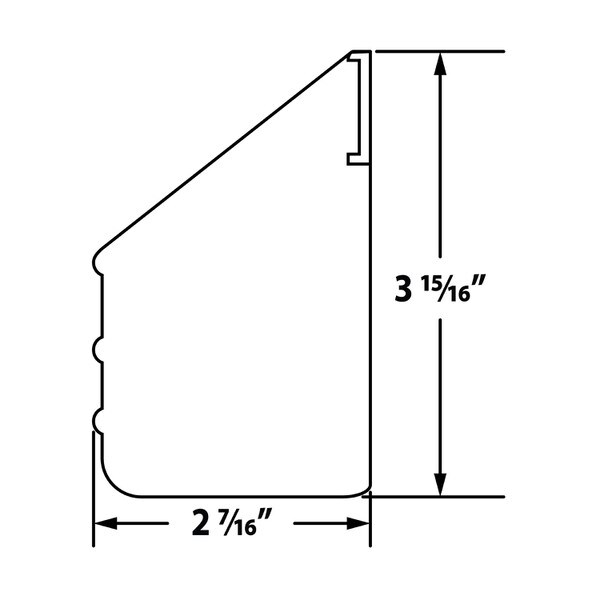 Rev-A-Shelf | 36in | White | Polymer Tip-Out Tray