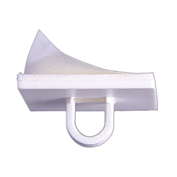 White 3/4" X 3/4"Styrene 3/16" Ceiling Loop W/ Adhesive Back