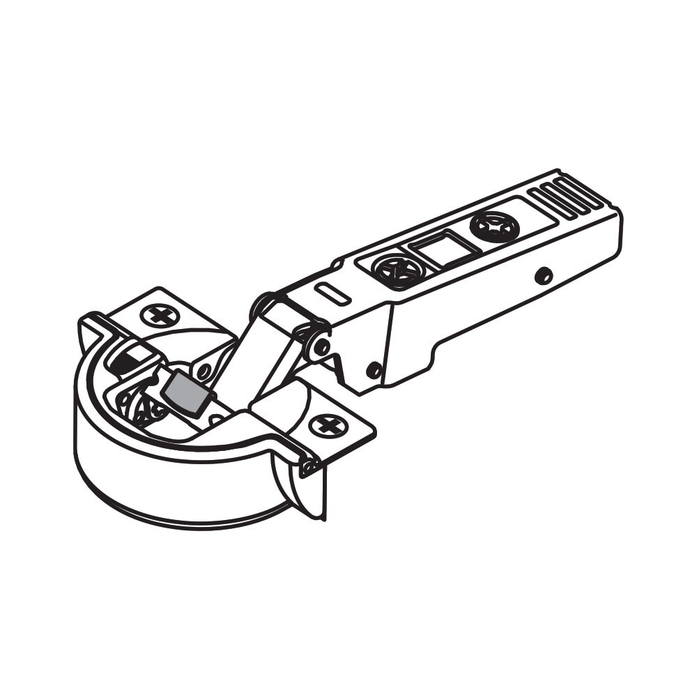 Blum Tip-On for Aventos HK-XS Press In Hinge for Narrow Aluminum 