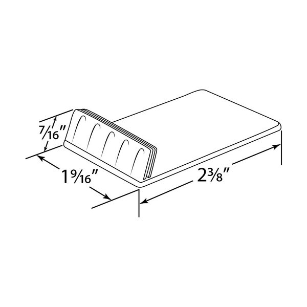 Clear Styrene Angled Table Top Card Holder, 1 9/16" X 2 3/8"