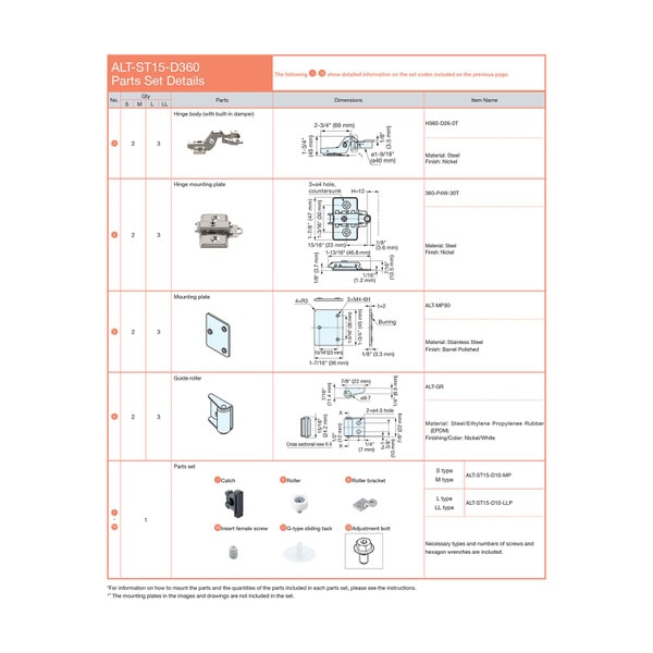 Sugatsune Inset Pocket Door Systems Slides for 1 Door Ranging from 19-11/16" to 63" High