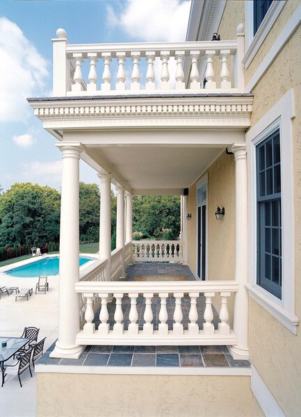 4-1/2" Wide x 24" High Primed White Polyurethane Baluster | BAL4X24AY Series