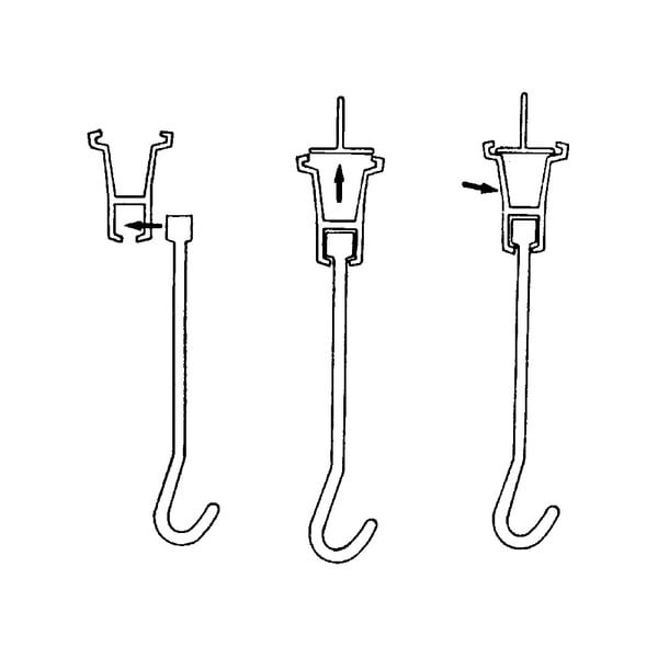 Clear Lexan 16" Long Inter Locking Hooks For Snap Eez