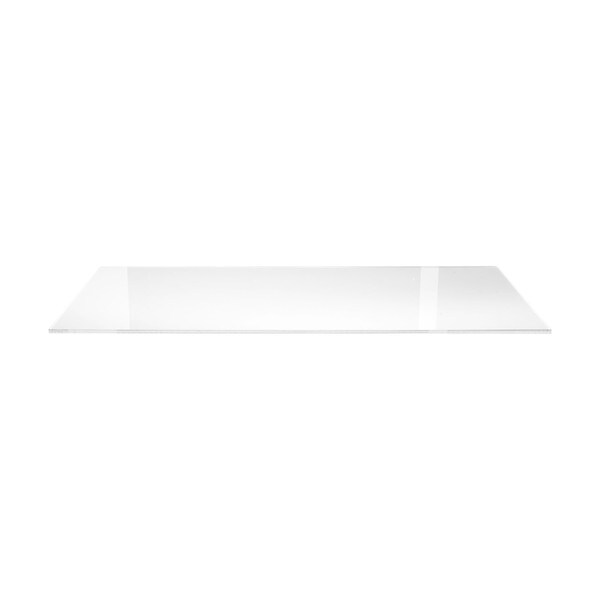 24"W X 12" D Clear Acrylic Fla Shelf 1/4" Thick