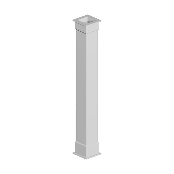 8" Shaft x 6-1/2" Inside Width x 144" Long Plain Non Tapered Column Wrap