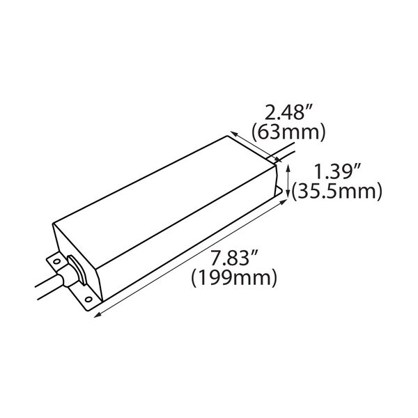 24V 8.3A 200W MeanWell Hardwire Power Supply