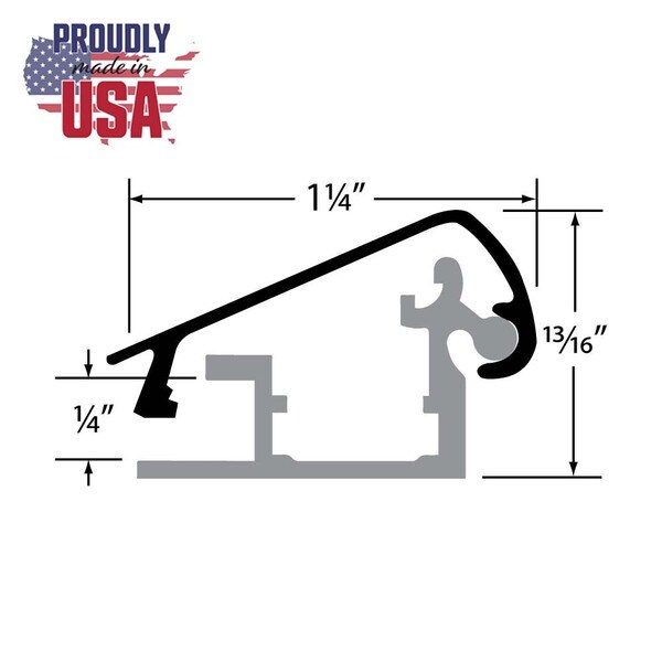 8'l Knotty Pine Woodgrain Alum Top And Mill Base For .25" | FLF-19NQM-KP Series