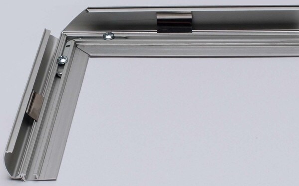 8'l Mill Finish Alum Frame Profiles Top And Bottom | FLF-19P1-M Series