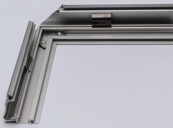 8'l Mill Finish Alum Frame Profiles Top And Bottom | FLF-37S-M Series