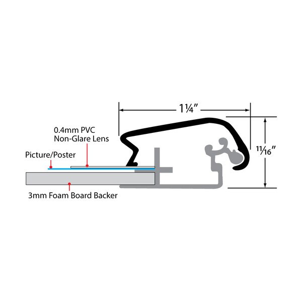 Aluminum Snap Frame | 1in Profile 24in X 36in