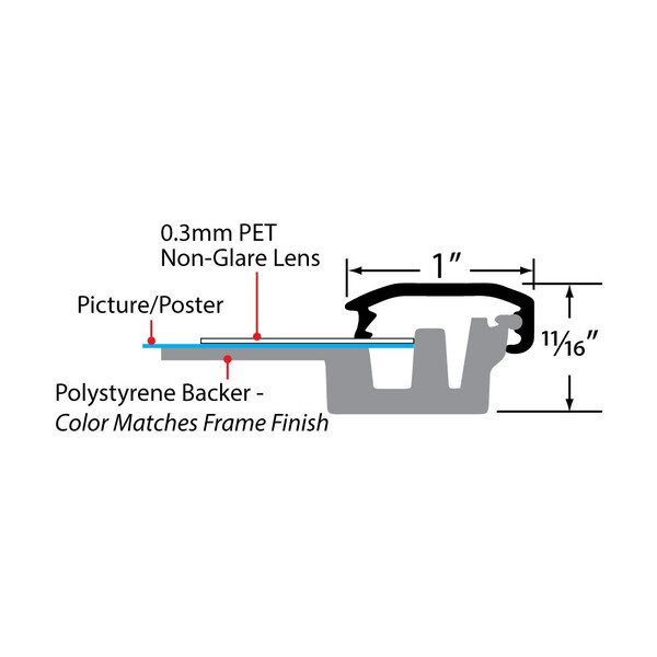 Alumimun Opti Frame | 8 1/2in X 11in