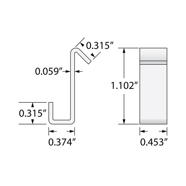 S-Hook For Art System | Nickel Finish