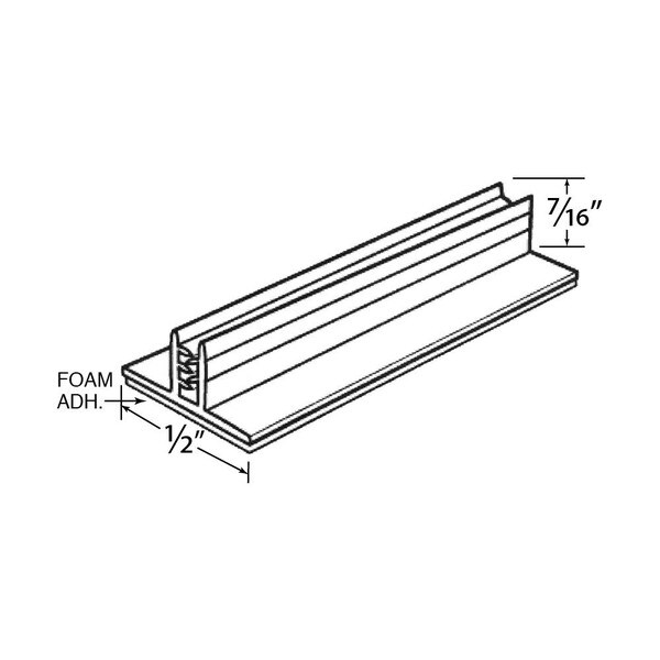 Grip-Tite Channel Strip Sign Holder | Clear PVC