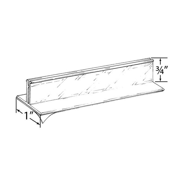 Counter Top Sign Holder | Clear Rigid PVC | Fits 1/8in Panels