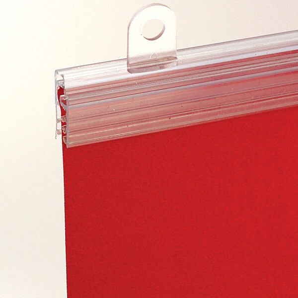 8' L Clear Plastic Gripper For Banners And Signs