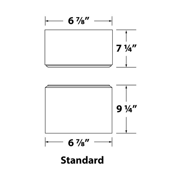 8' High x 6" Wide Non-Tapered PVC Craftsman Series Fluted Decorative Column