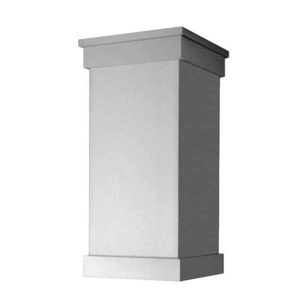 42" High x 14" Wide x 14" Deep Plain PVC Craftsman Series Pedestal