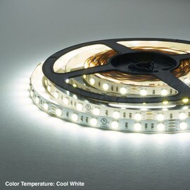 3/8" (10mm) Wide LED Tape Flexible Strip Lighting | 5050 Chip | 279 Lumens Per Foot 24V