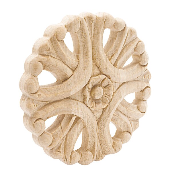 Hand Carved | Solid North American | Rosette Applique | RWC003 Series