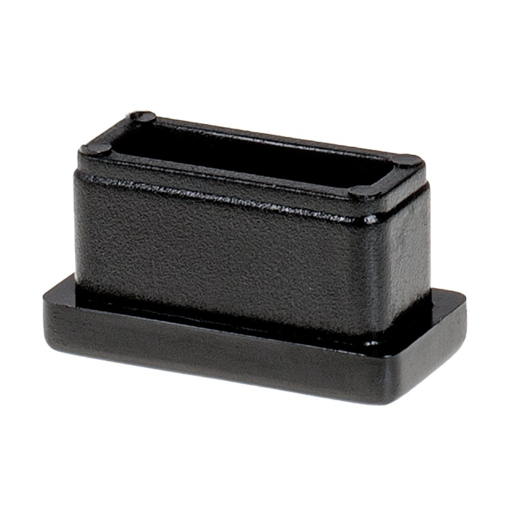 Rectangular plastic store caps