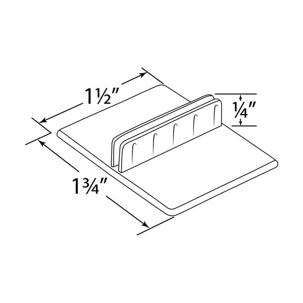 Straight Center Mount Sign/Card Holder