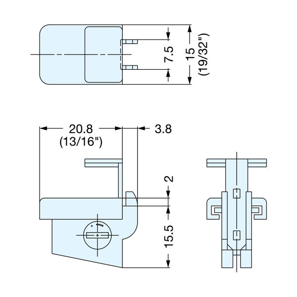 Sugatsune Stainless Steel Shelf Support