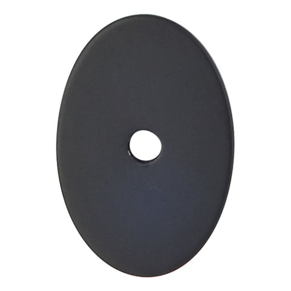 Med. Oval Backplate 1-1/2" L. Flat Black