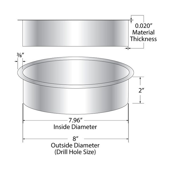 nu steel TGPL1H 8 Quart Plastic Waste Basket Liner