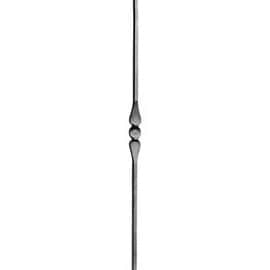 1/2" Square x 39-3/8" H Unfinished Wrought Iron Baluster | WI-134/2 Series