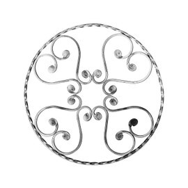 5/16" Square x 22-5/8" Dia Wrought Iron Rosettes