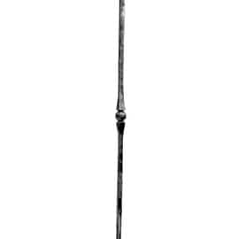 3/4" Square x 35-7/16" H Wrought Iron Balusters