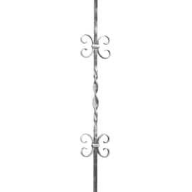 1/2" Square x 5-1/2" W x 47" H Wrought Iron Twisted Balusters | WI-50/8L Series