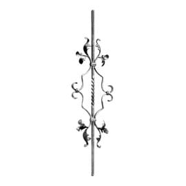 1/2" x 1/2" x 9-1/4" W x 35-7/16" H Wrought Iron Balusters