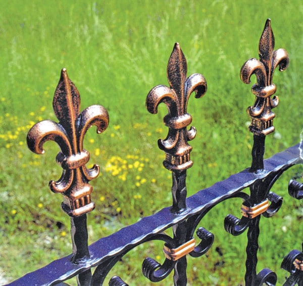 1 9/16"Sqx2 3/4"W X 4 3/4"H Unfinished,Wrought Iron Finial